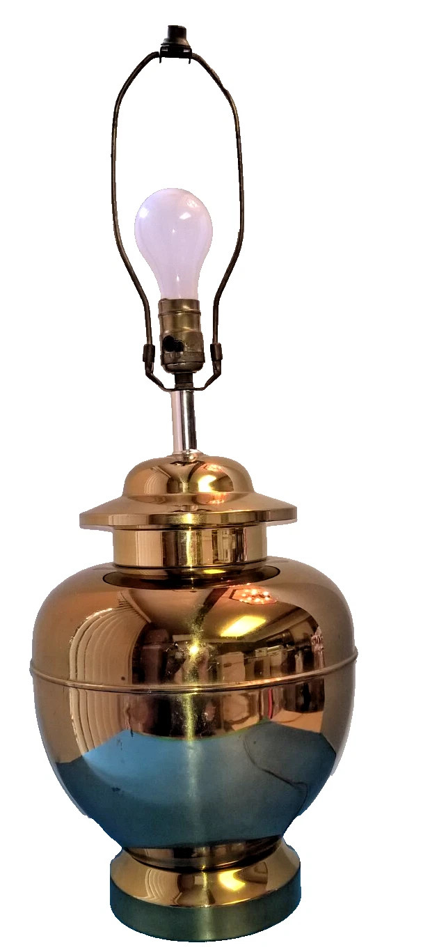 Vintage ALSY BRASS Table LAMP Hollywood Regency Beautiful Lamp! | eBay US