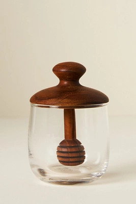 Teak Wood Honey Pot | Anthropologie (US)