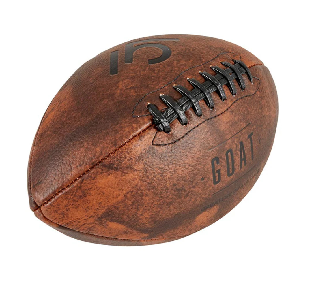 G.O.A.T. Vintage Leather Football | The Oaks Apparel Company