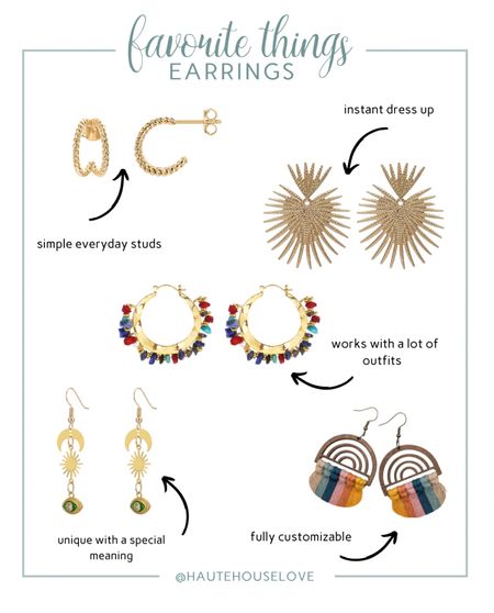 I’ve been reaching for these earrings like crazy lately! From tiny studs to hoops to starburst, they are all unique in their own way and perfectly my style! 

Most under $20!

#LTKFind #LTKunder50