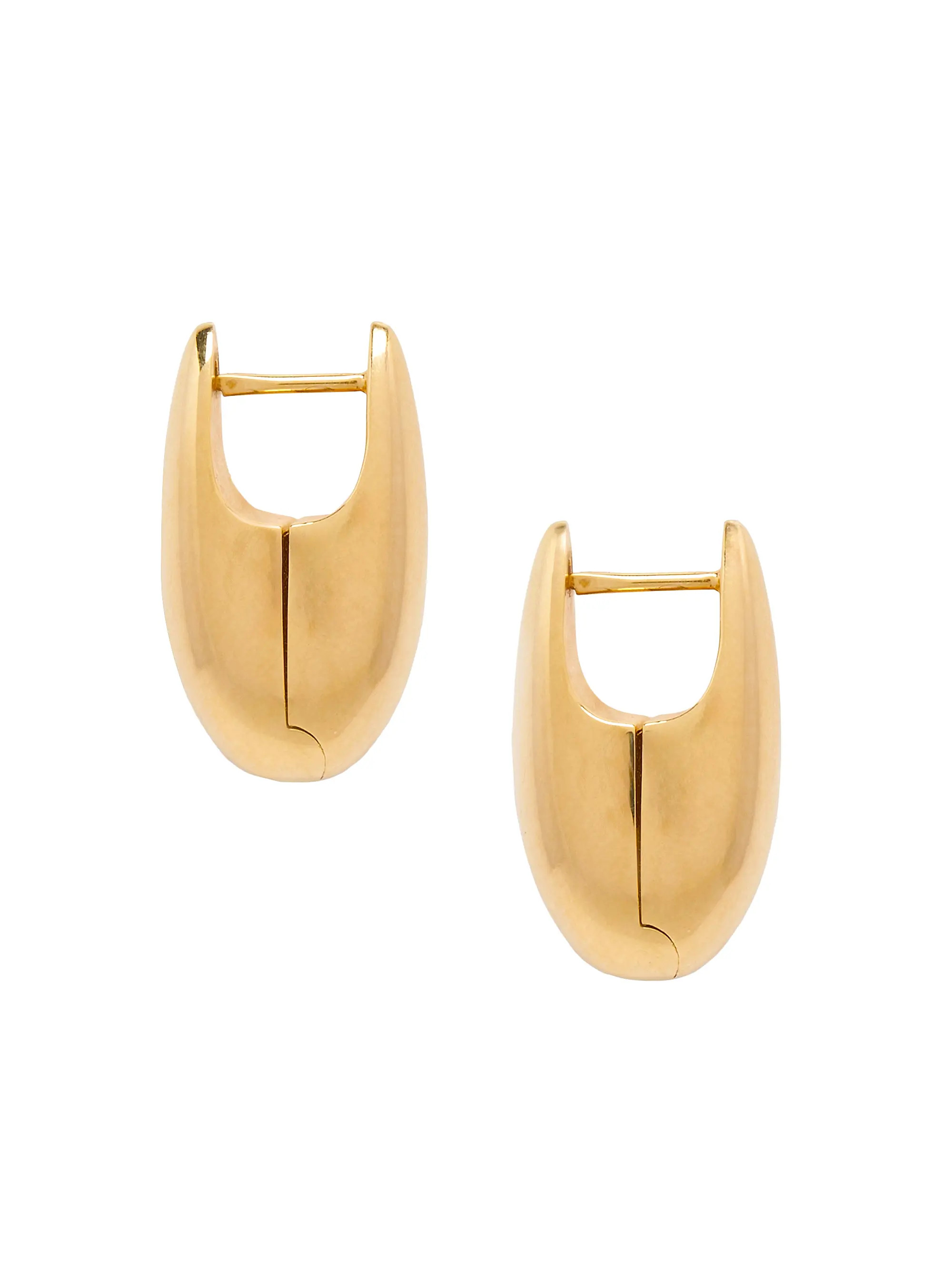 18K-Gold-Plated Sculptural Earrings | Saks Fifth Avenue