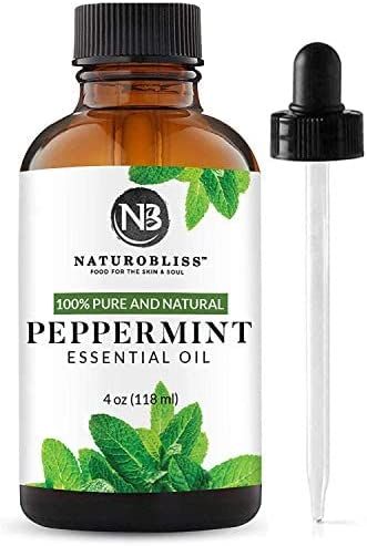 NaturoBliss Peppermint Essential Oil, 100% Pure and Natural Therapeutic Grade, Premium Quality Pe... | Amazon (US)