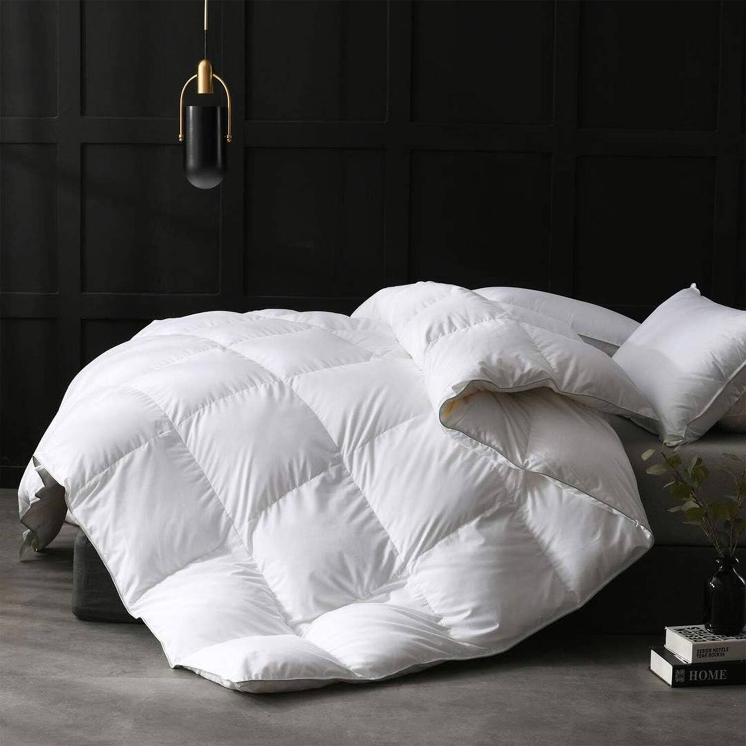 APSMILE - Luxurious Feathers Down Full Queen Duvet Insert Comforter - White | Best Buy U.S.