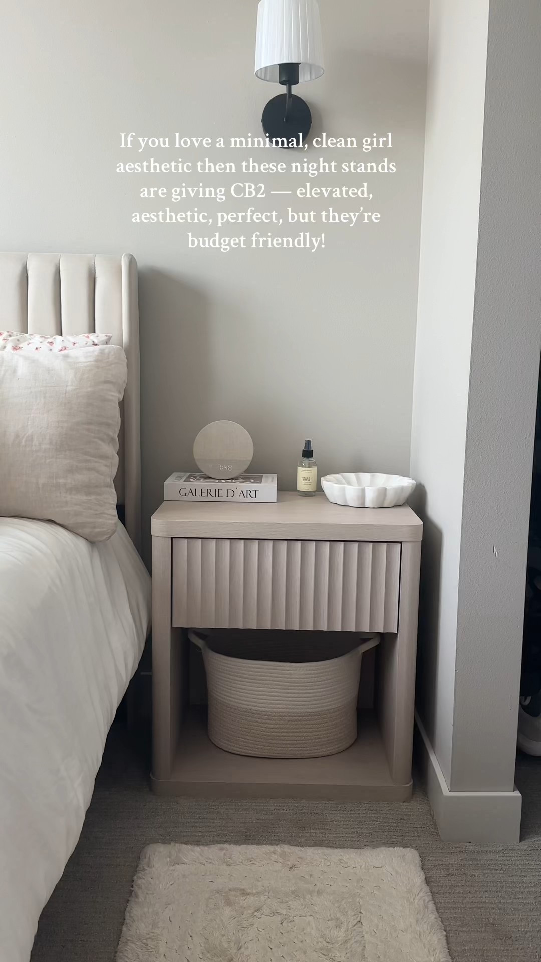 My bedroom finally feels like me — clean, calm, elevated. These nightstands are one of my favorite home upgrades yet 🕊️ #cleangirlaesthetic #bedroomupgrade #tiktokshopfinds #homeinspo #interiorstyle

#LTKHome