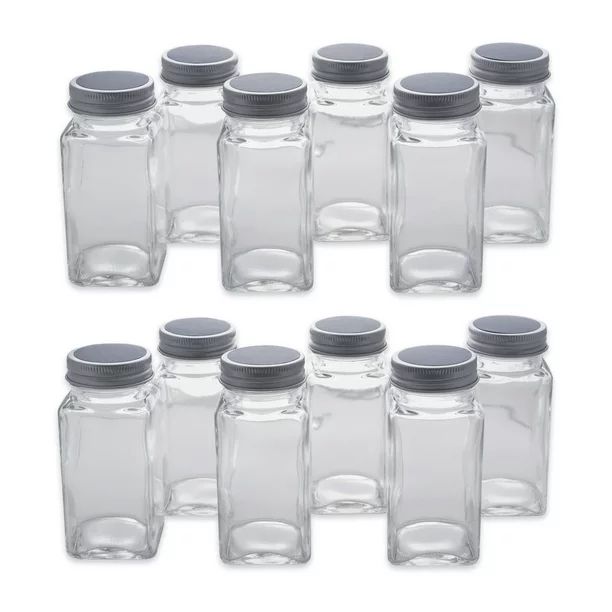 DII Z01659 Set of 12 Square Jars with Shaker Inserts, Chalk Board Labels for Spices, Party Favors... | Walmart (US)