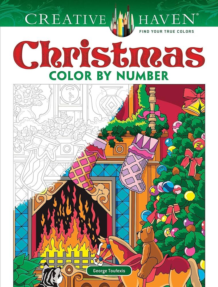 Creative Haven Christmas Color by Number (Adult Coloring Books: Christmas) | Amazon (US)
