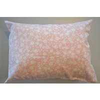 Travel Pillow Case/Accent Of Beautiful Floral Pink With White Flowers /Flower Pillowcase /Floral 12""x16 | Etsy (US)