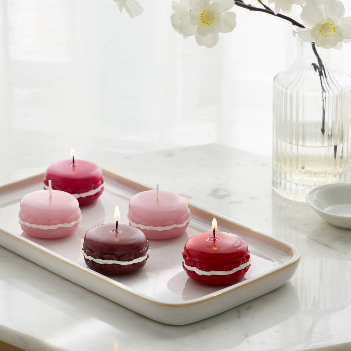 9 Wick Macaron Figural Tealight Candle Set - Threshold™ | Target