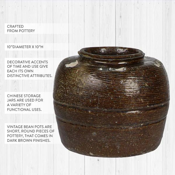Vintage Bean Pot - Decor Steals | Decor Steals