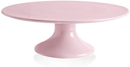Kanwone 10-Inch Porcelain Round Cake Stand, Cake Plate, Dessert Stand, Cupcake Stand for Parties,... | Amazon (US)