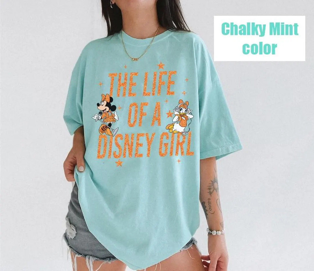 The Life of A Disney Girl Shirt, Girl's Comfort Colors Shirt, Girl's Disney Shirt, Mickey Ears Mi... | Etsy (US)