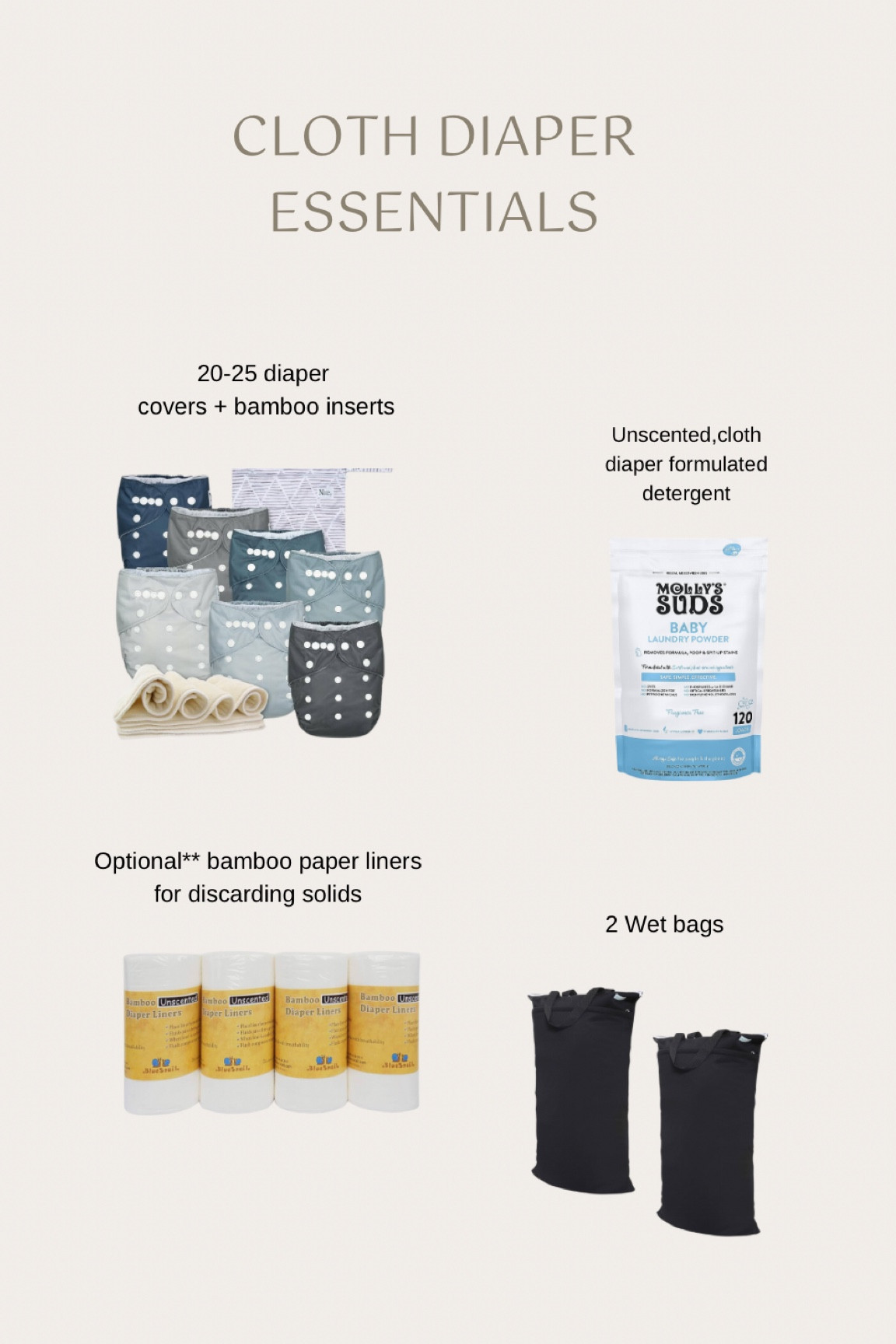 Top 4 essentials for cloth diapering your baby #clothdiaper #babytips #newborn #postpartum #momhacks

#LTKBaby