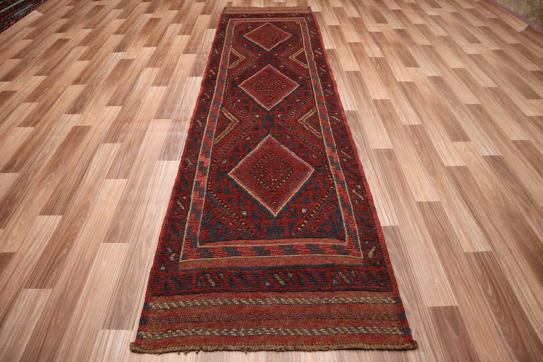 2x7'5 Runner Rug 61x225 cm Afghan Handmade Mashwani Vintage Rug- Oriental Rug- Antique Turkmen Tr... | Etsy (US)