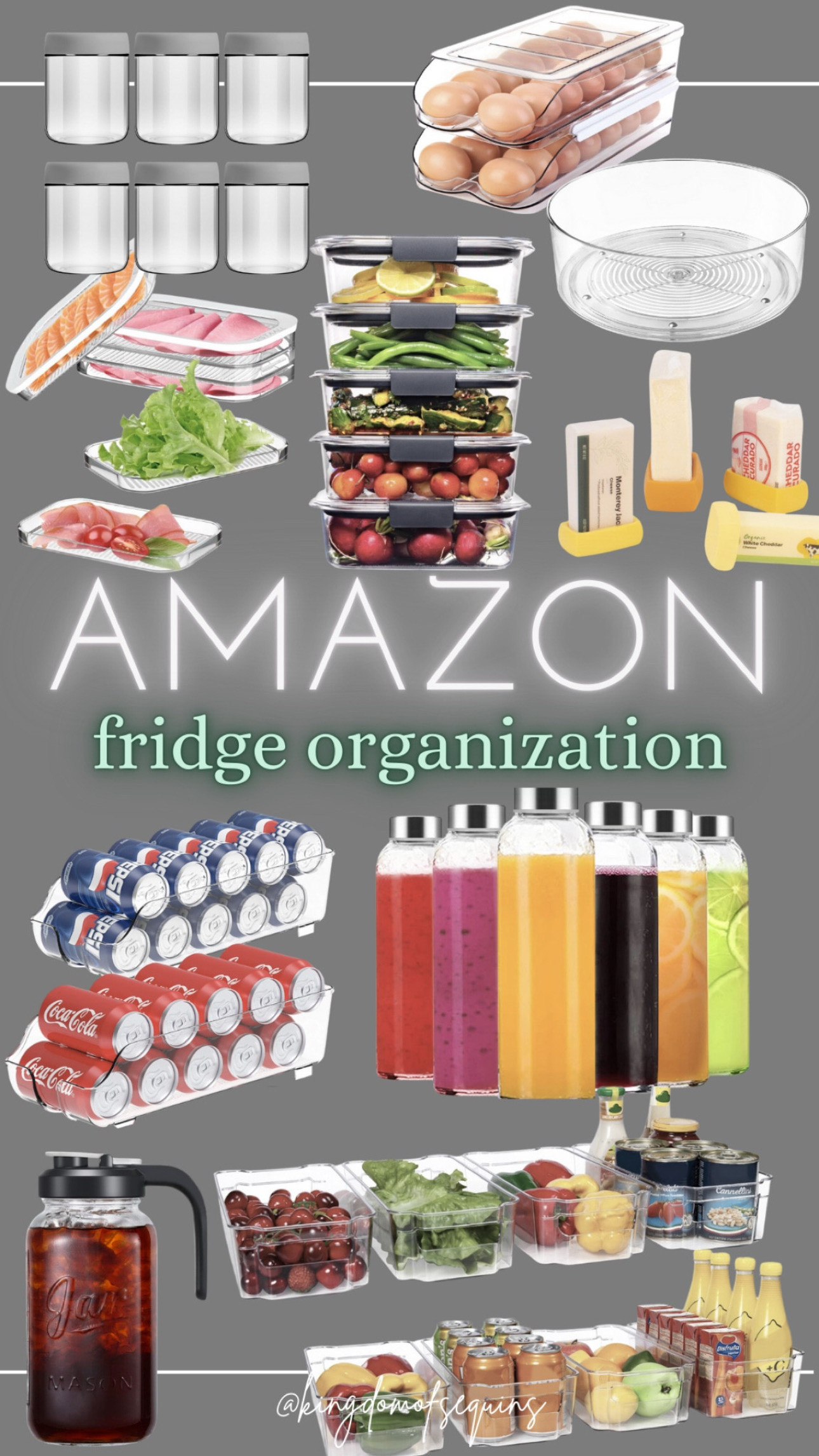 Amazon fridge organization ideas!

#LTKSeasonal #LTKHome