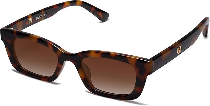 SOJOS Polarized Rectangular Retro Chunky Sunglasses for Men and Women UNITY SJ2134 | Amazon (US)