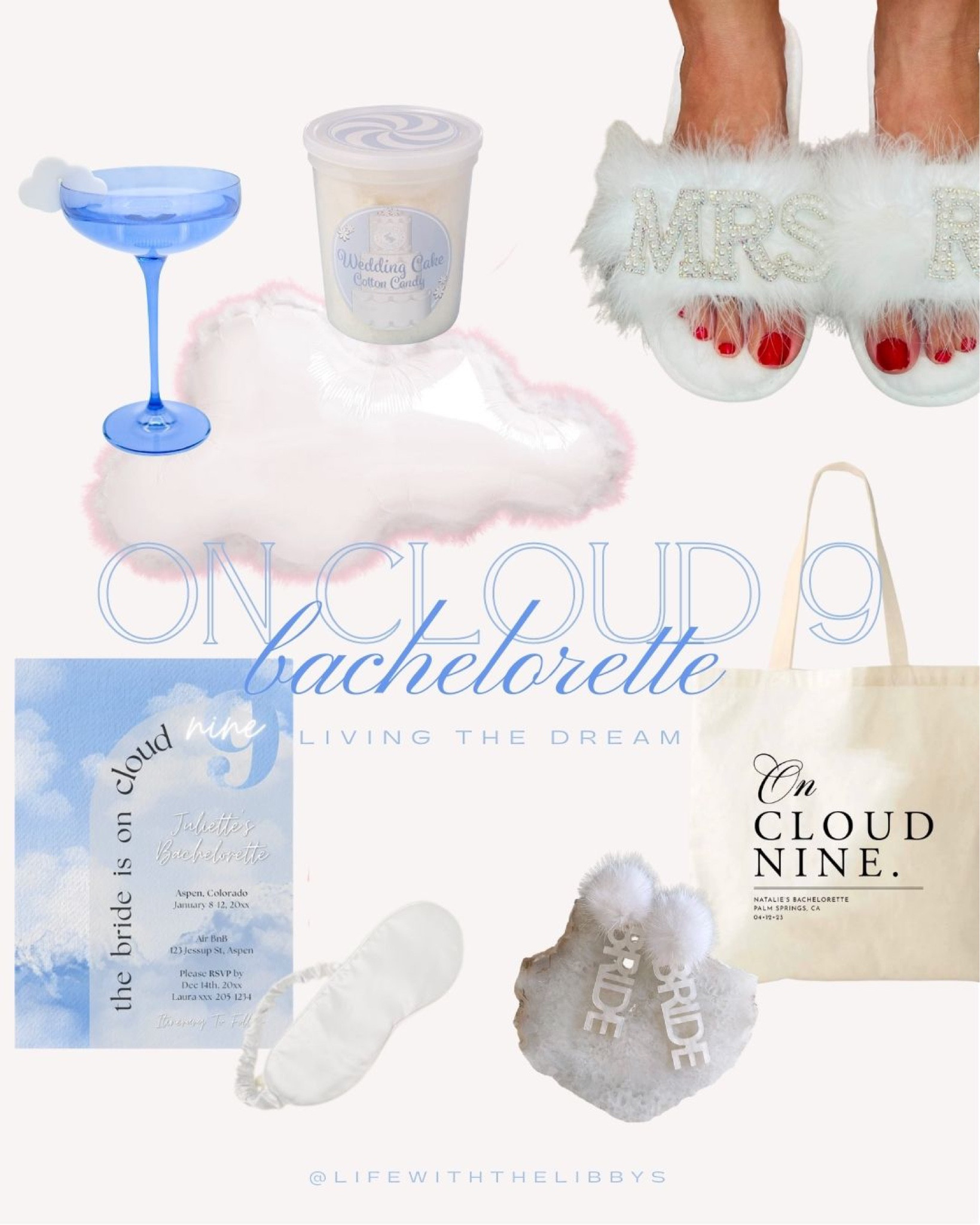 On Cloud 9 Themed Bachelorette - Living the Dream. 

#LTKwedding #LTKGiftGuide #LTKtravel