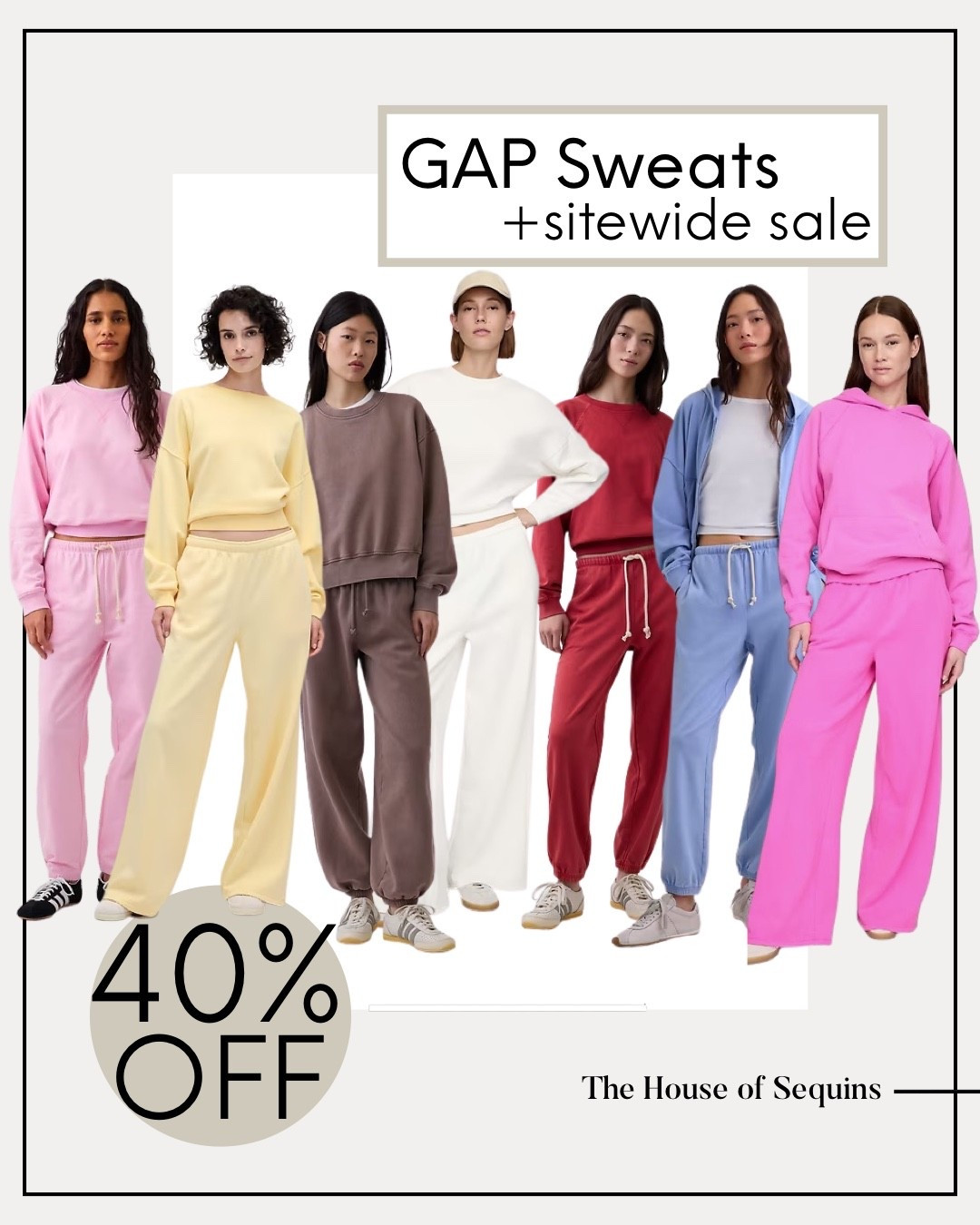 Gap 40% OFF SITEWIDE including sweats !