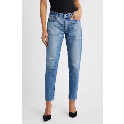 MOUSSY VINTAGE Wrentham Tapered Ankle Jeans in Blue at Nordstrom, Size 29 | Nordstrom