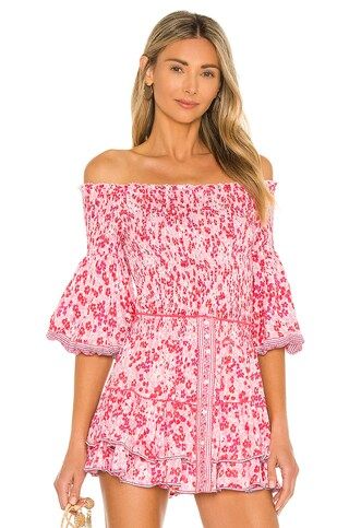 Poupette St Barth Ariel Top in Pink Daffodil from Revolve.com | Revolve Clothing (Global)