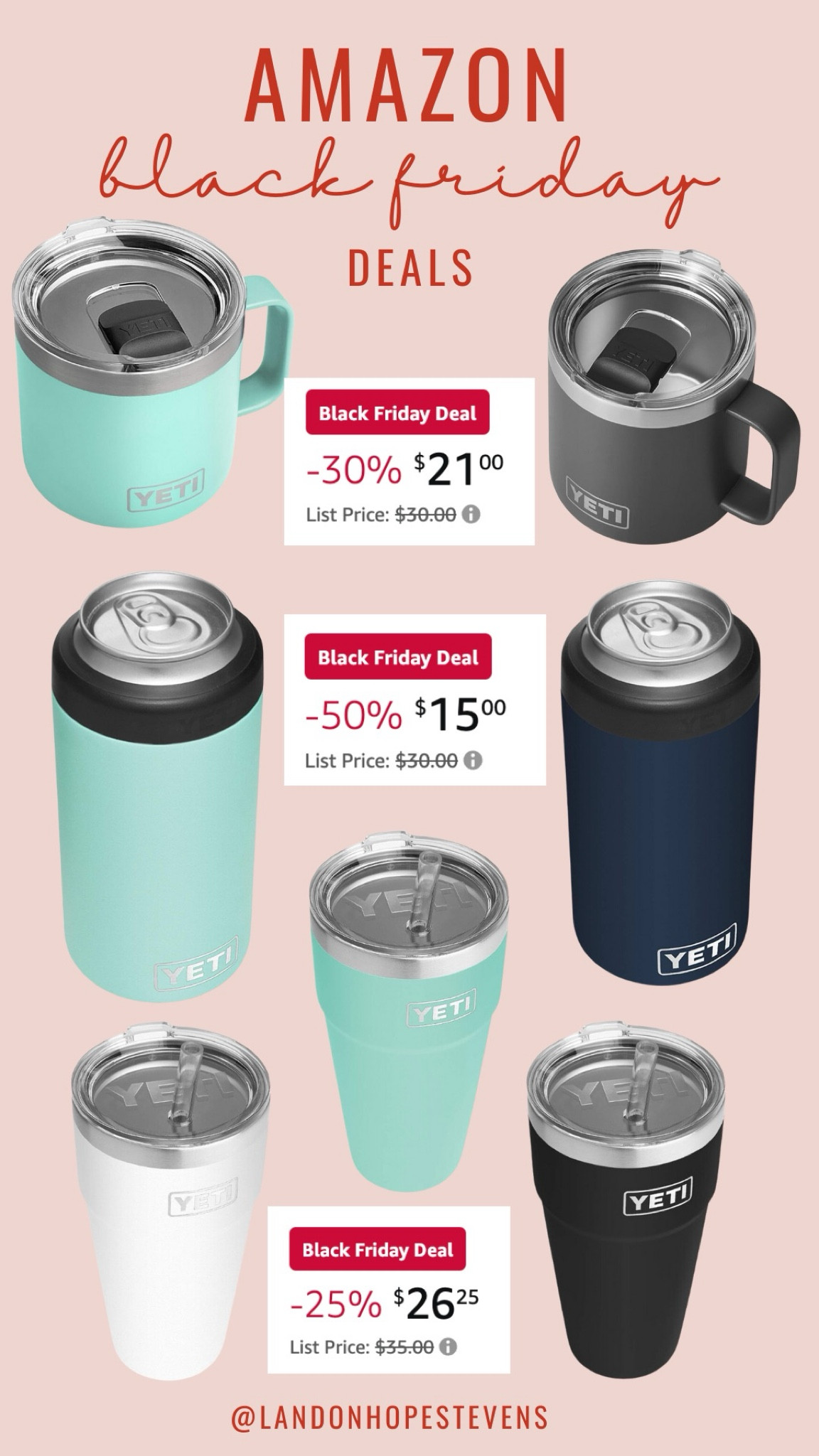 Amazon early Black Friday / cyber Monday / cyber week deals on Yeti’s! These make the best gifts, stocking stuffers, etc! 

#LTKfindsunder50 #LTKGiftGuide #LTKCyberWeek
