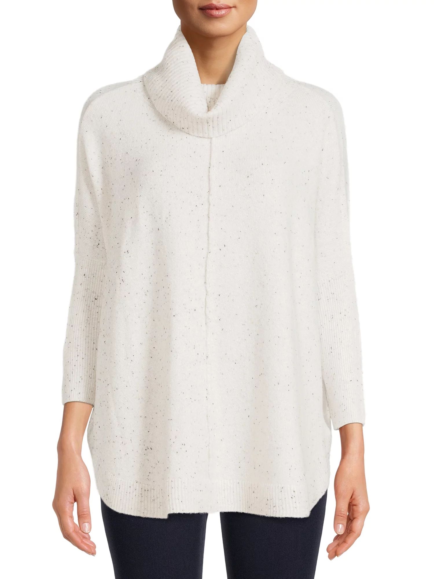 Time and Tru Women's Cowl Neck Sweater | Walmart (US)