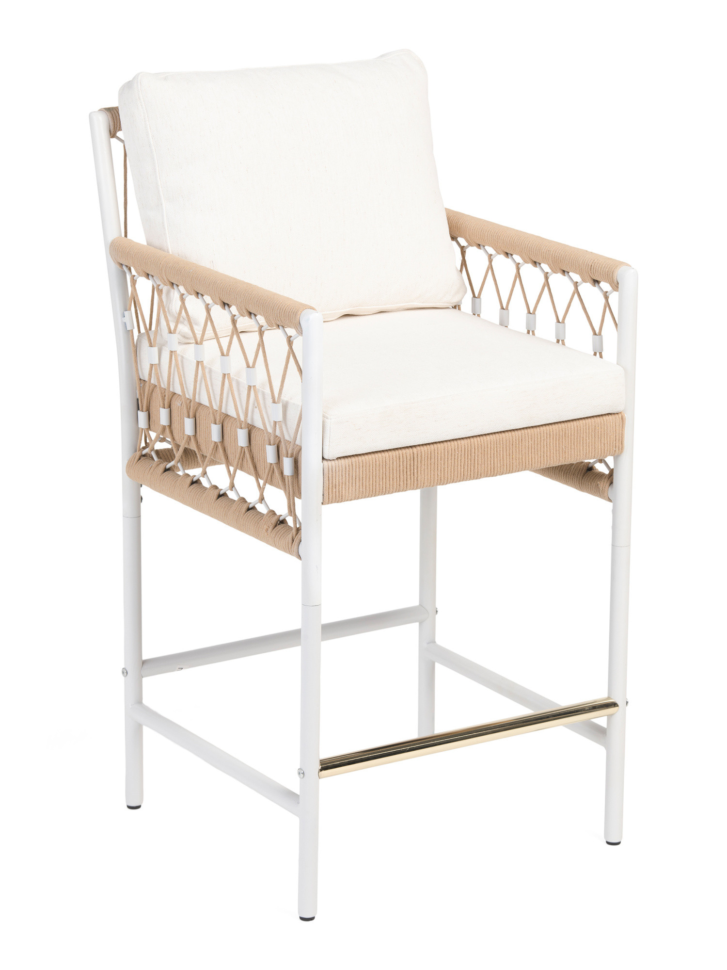 37.5 Counter Stool With Rope Detail | Chairs & Seating | Marshalls | Marshalls