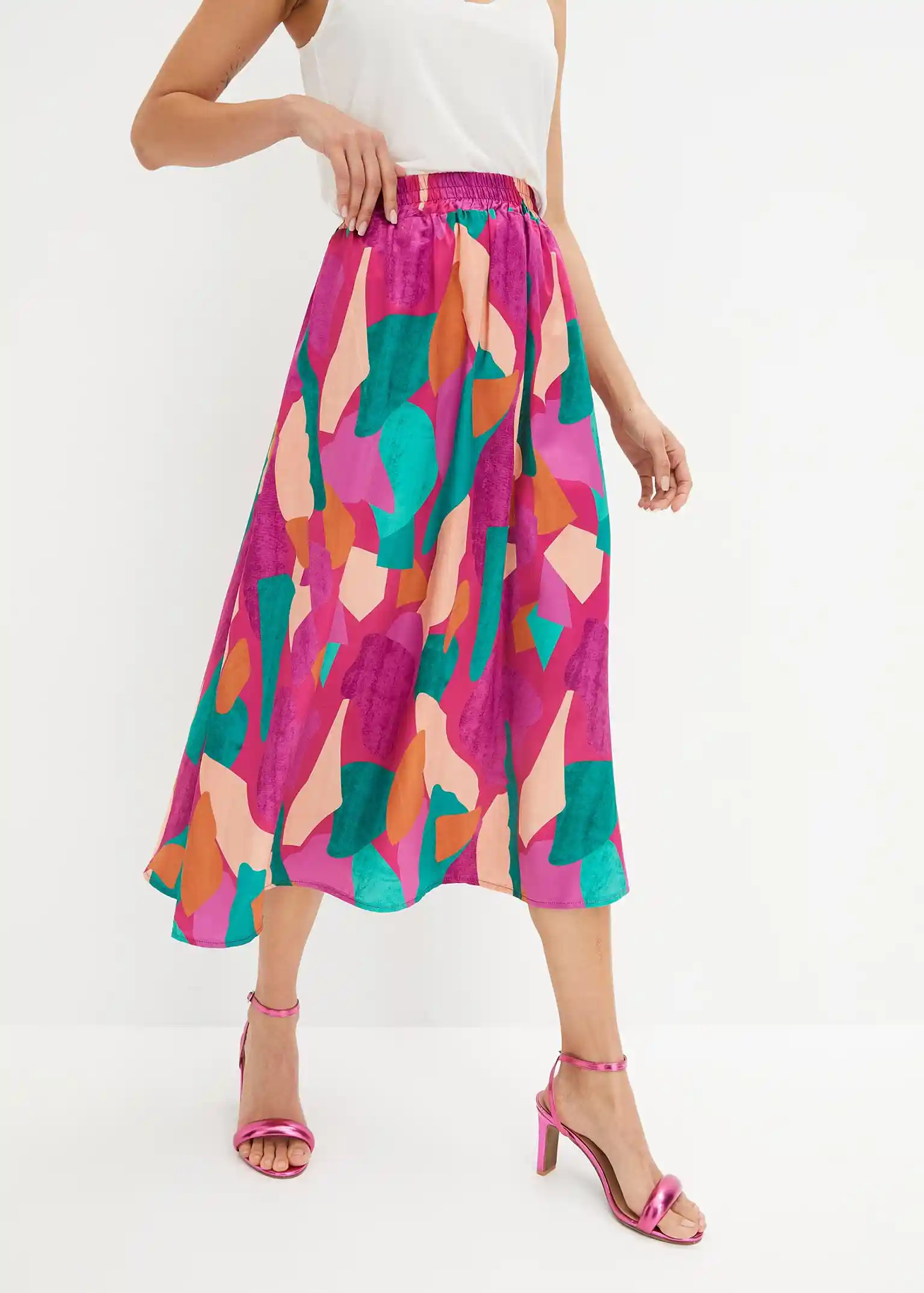 bedruckter Satin-Rock | Bonprix DE