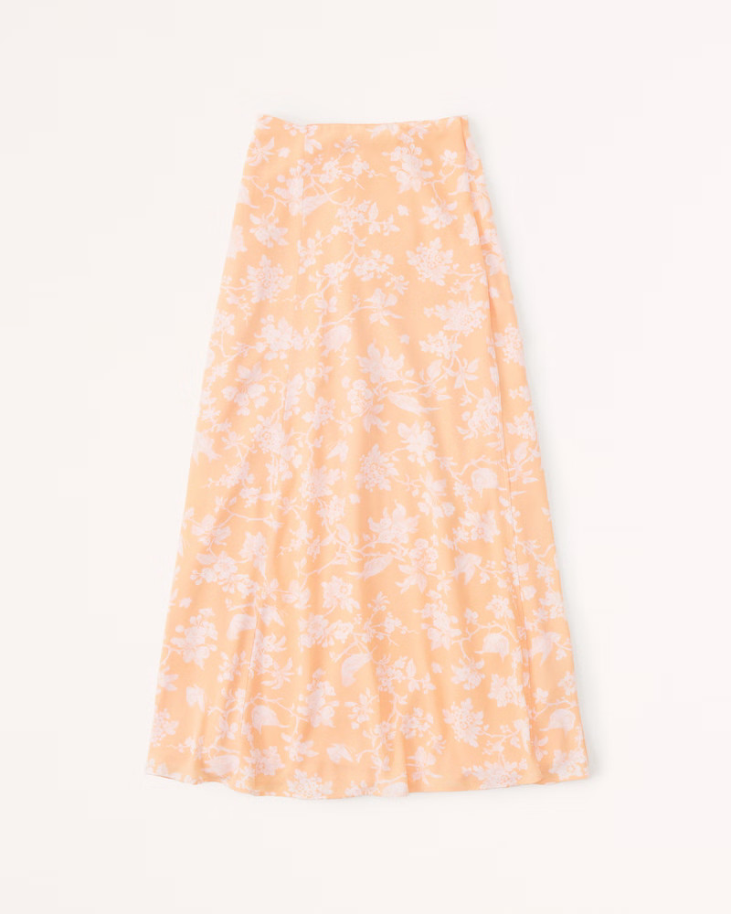Elevated Flowy Maxi Skirt | Abercrombie & Fitch (US)