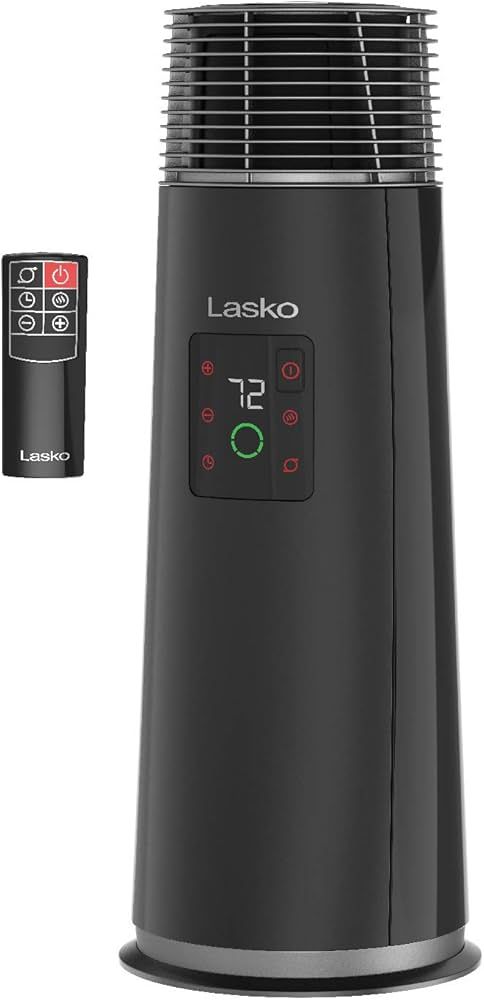 Lasko 360-Degree Oscillating Ceramic Tower Heater for Home with Tip-Over Safety, Adjustable Therm... | Amazon (US)