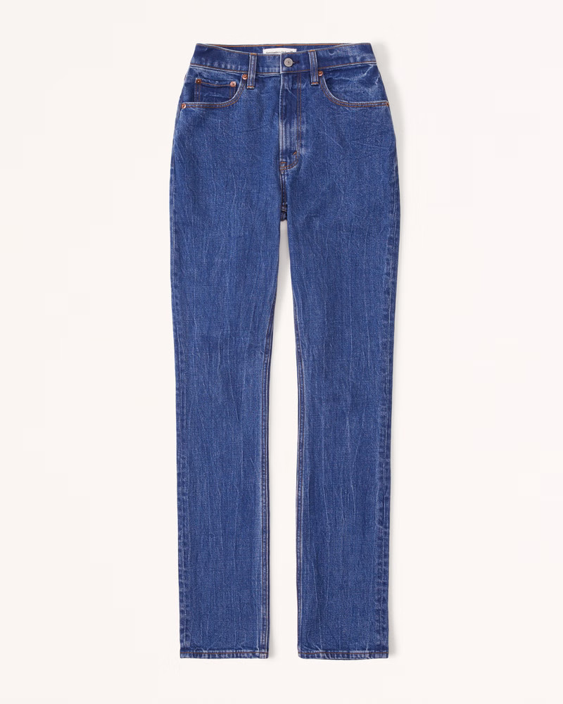 Curve Love Ultra High Rise 90s Slim Straight Jean | Abercrombie & Fitch (US)