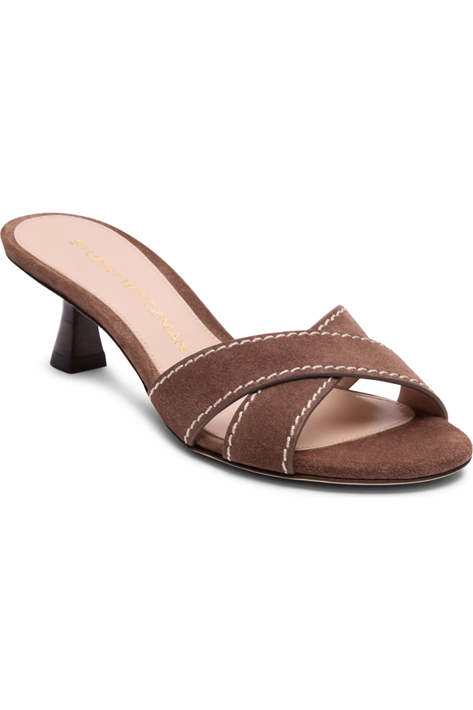 Minimalist Kitten Heel Slide Sandal (Women) | Nordstrom | Nordstrom