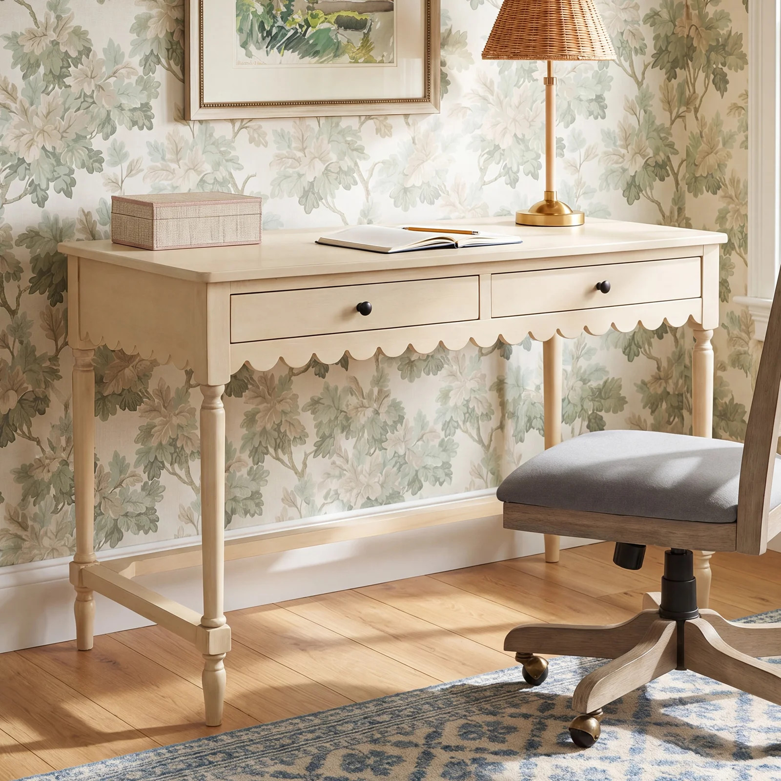 Branden 42" Pine Writing Desk | Birch Lane