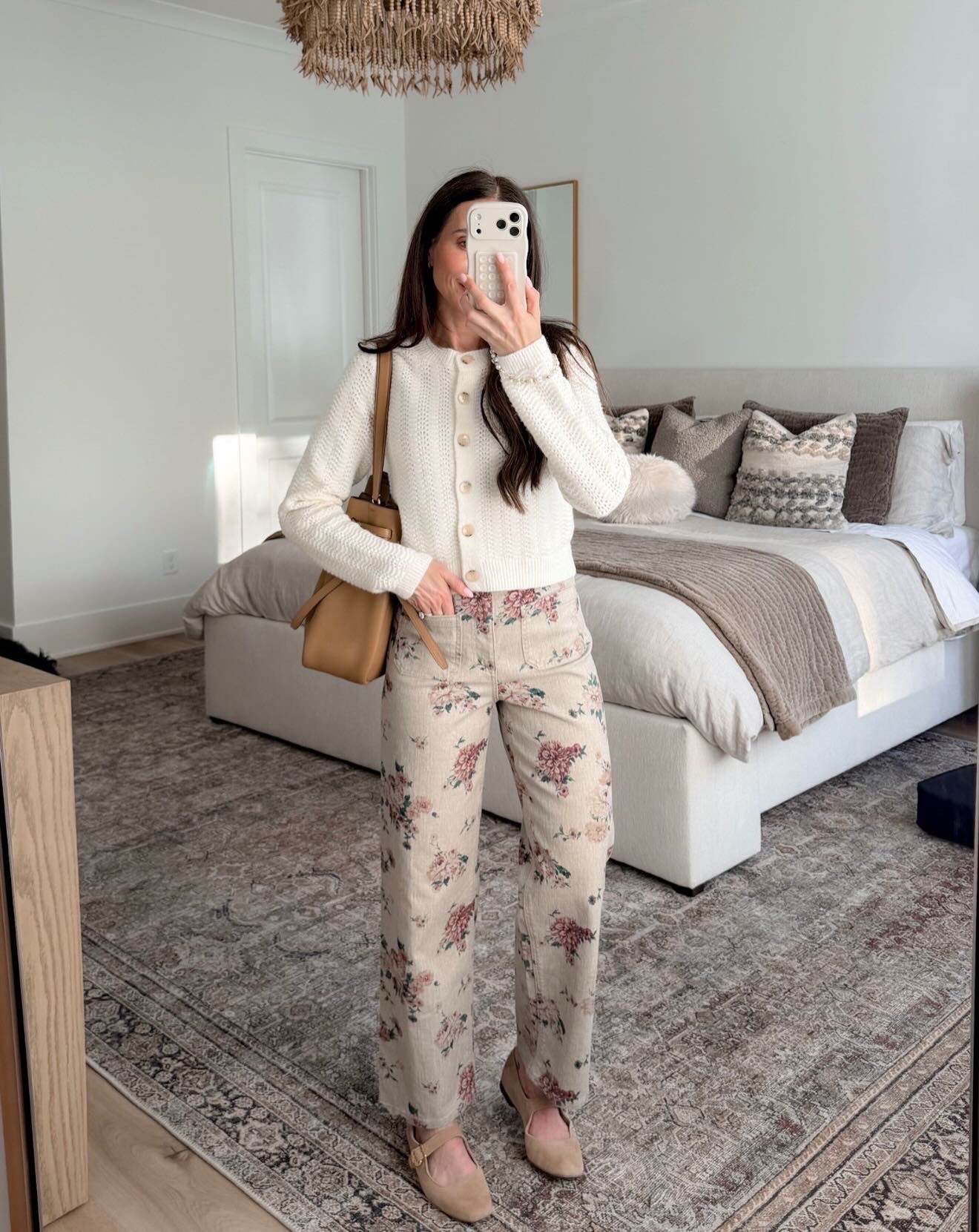 Love these pants!! The cutest floral pattern. So pretty and affordable. Mom life outfit cute pants floral outfit white tops Annabrstyle 

#LTKootd #LTKmomlife #LTKdayinmylife