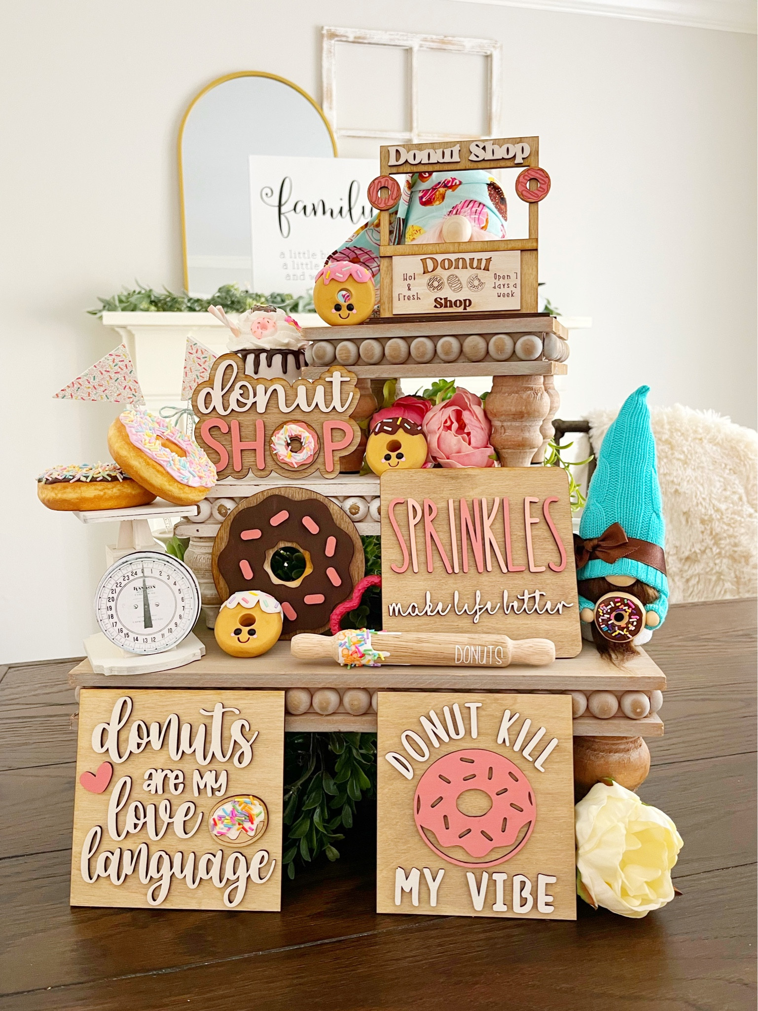 I’m think this display is such a fun one! 

#tieredtrayandhutchdisplays #tieredtraytalk #donuts #springdecor #popsofcolor #popsofspring #sweetsouthernlove #etsy #farmhousestyle #farmhousekitchen #farmhousedecor #floraldecor #tieredtraydecor #springstyle #springvibes #springmood 
#donutdecor #timetomakethedonuts 
Donut decor 
Coffee bar
Spring decor

#LTKhome #LTKFind #LTKSeasonal