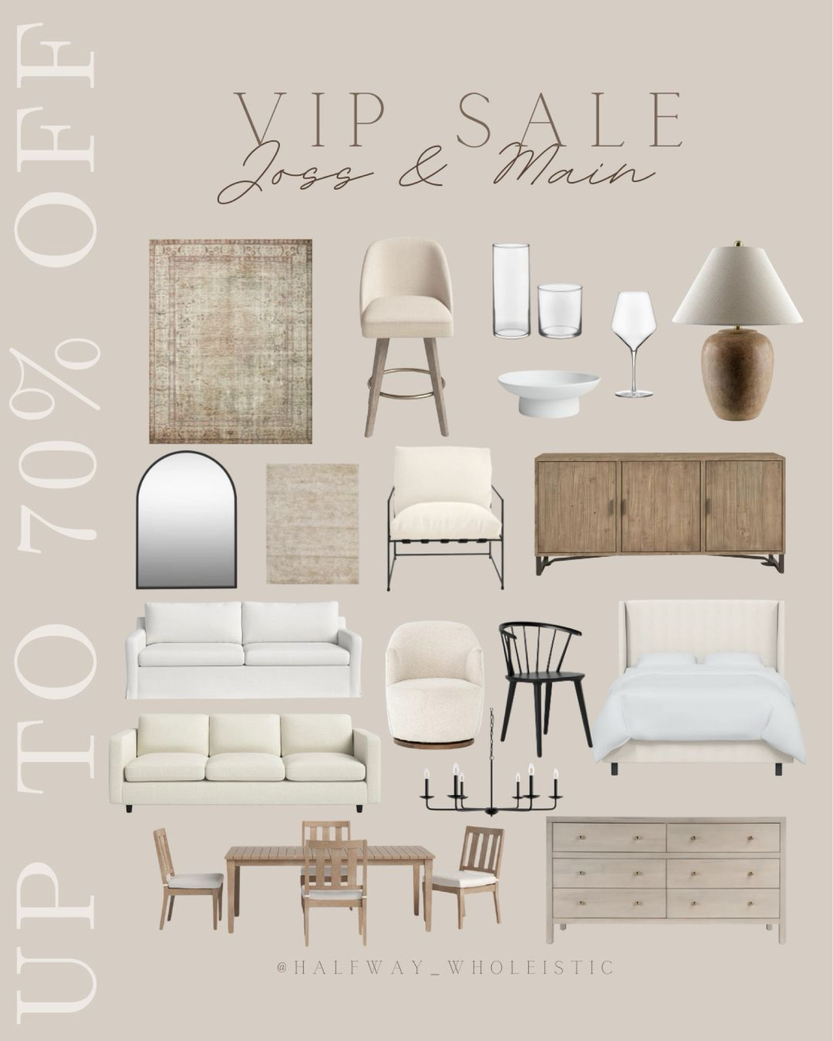 The @JossandMain VIP Sale is happening NOW! 🎉 With discounts up to 70% off from October 5-7, it’s the perfect time to score those pieces you’ve had your eye on. Whether you're updating your space for fall or getting ahead on holiday finds, this sale is one you won’t want to miss. I’ve rounded up my top picks from our home to make your shopping even easier! #jossandmainpartner #jossandmainedit #myjossandmain 

#LTKSeasonal #LTKHome #LTKSaleAlert