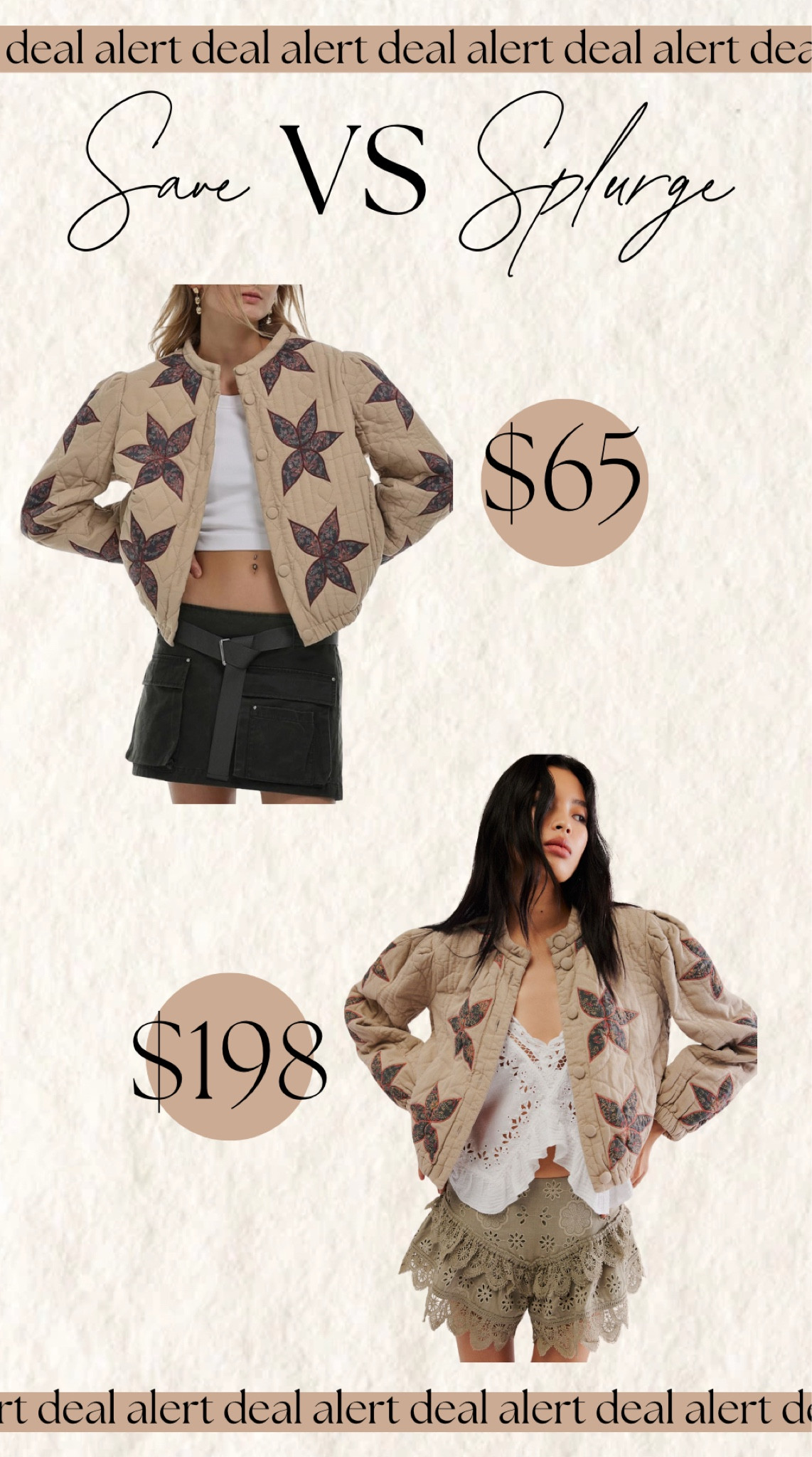 Save vs splurge 

#LTKSeasonal #LTKFindsUnder50 #LTKStyleTip