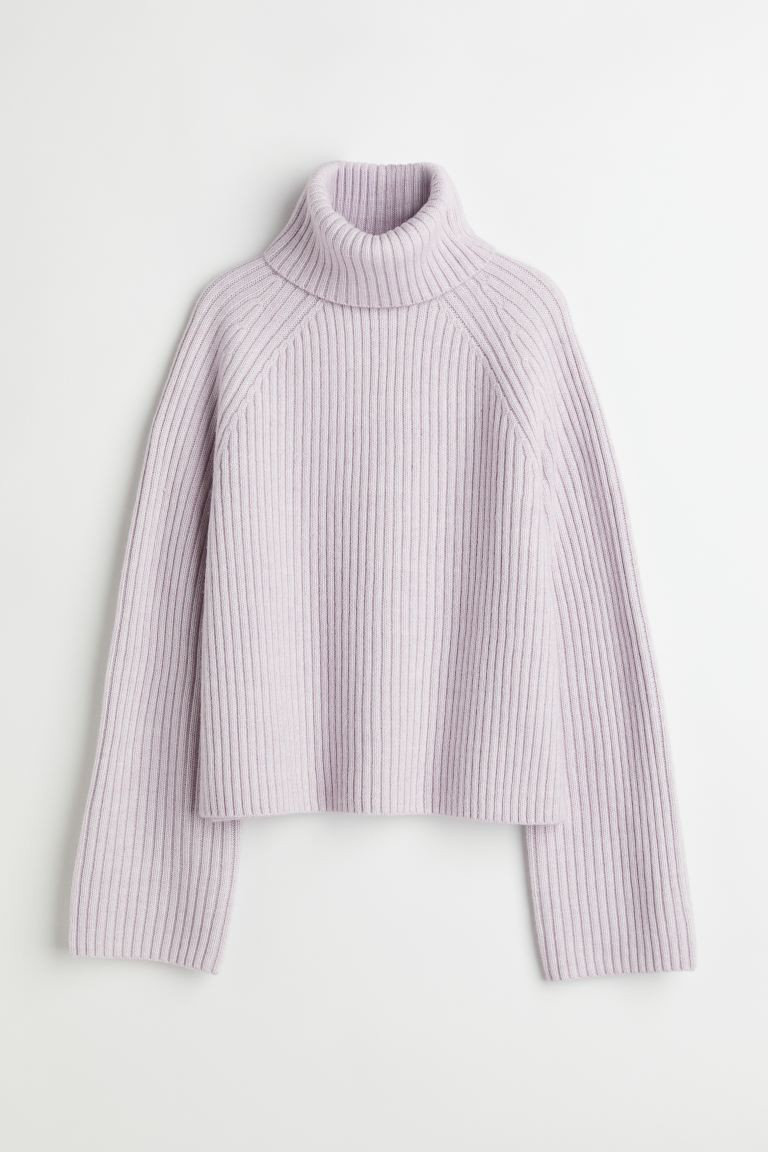 Ribbed polo-neck jumper | H&M (UK, MY, IN, SG, PH, TW, HK)