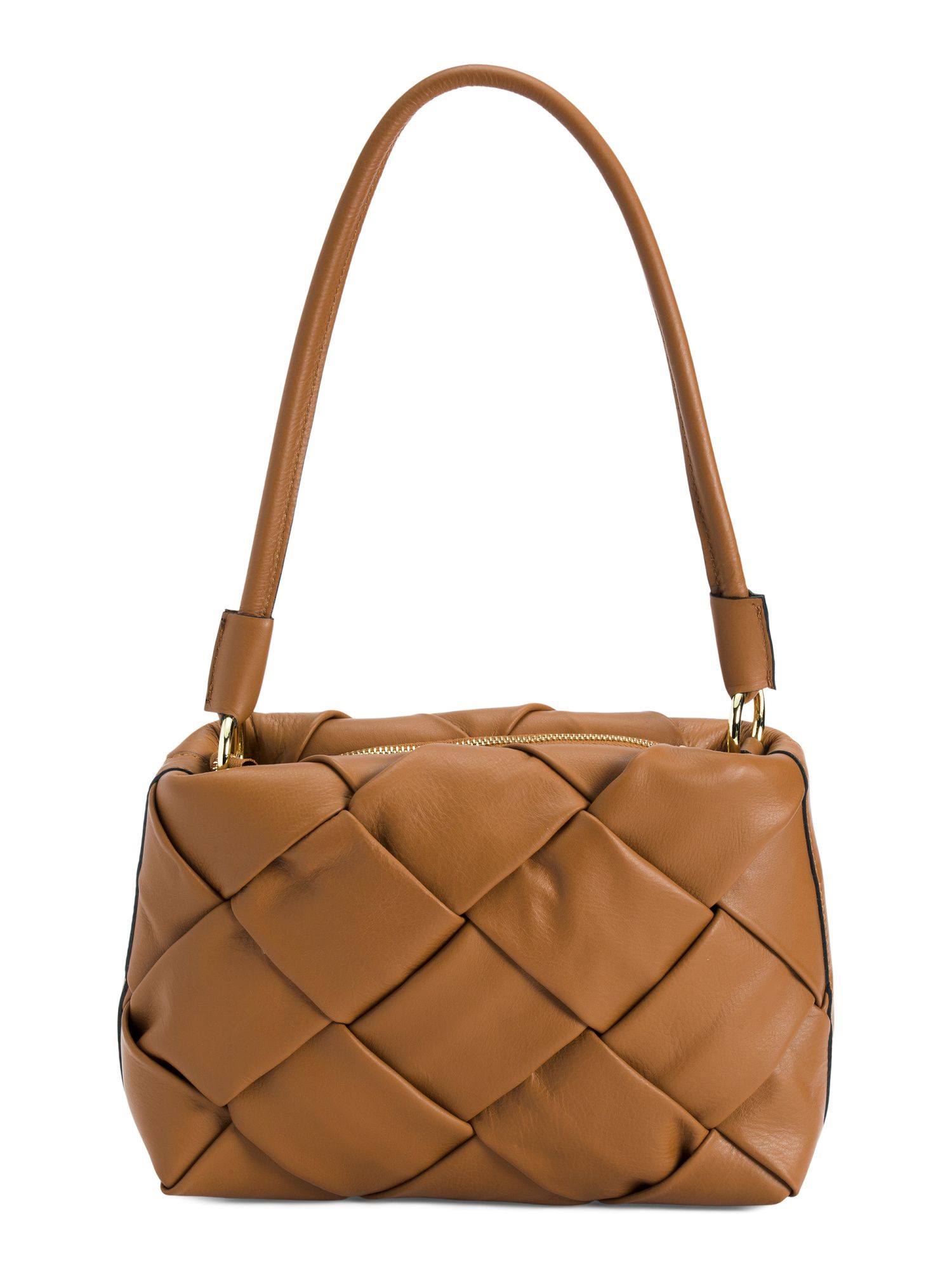 Made In Italy Leather Woven Bag | TJ Maxx