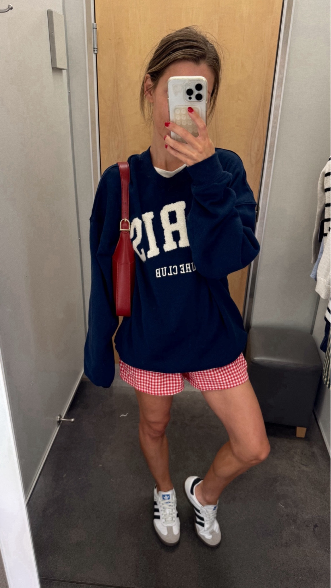 Target Paris sweatshirt runs BIG!! Fleece inside so it’s super soft!! I’m in a medium. Amazon boxer shorts size small. Amazon bag  



#LTKStyleTip #LTKSeasonal #LTKFindsUnder50