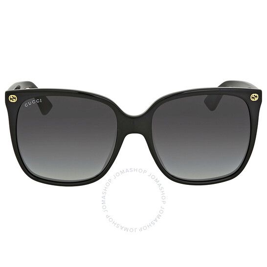 Gucci Grey Gradient Cat Eye Ladies Sunglasses GG0022S 001 57 | Jomashop.com & JomaDeals.com