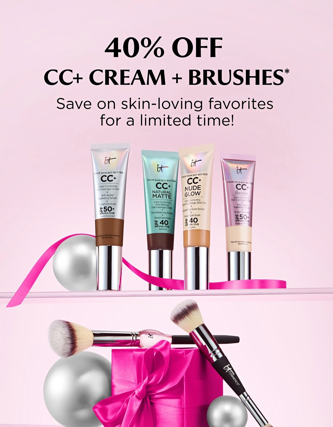 Cc cream
Foundation 
IT cosmetics 
Brushes 
Beauty finds 

#LTKGiftGuide #LTKCyberWeek #LTKSaleAlert