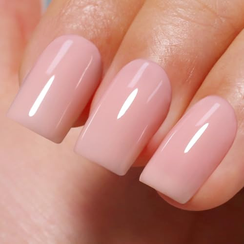 Ozzeal Jelly Gel Nail Polish, Nude Jelly Nail Polish Gel Translucent Spring Summer Sheer Nail Gel Polish Soak off UV LED for Nail Art DIY Manicure 0.5 Fl Oz | Amazon (US)