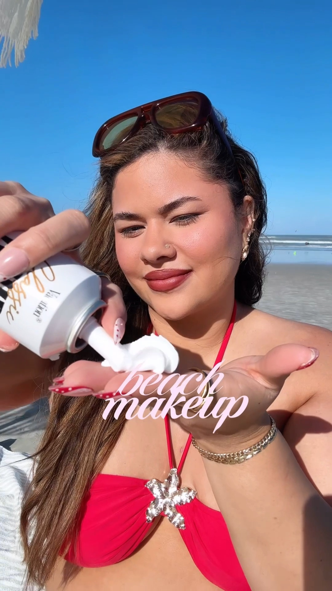 makeup that actually lasts at the beach 👙🌊✨ yes I wear foundation to the beach but only this one 👀 florida girl approved! 

#LTKSwim #LTKgrwm #LTKBeauty