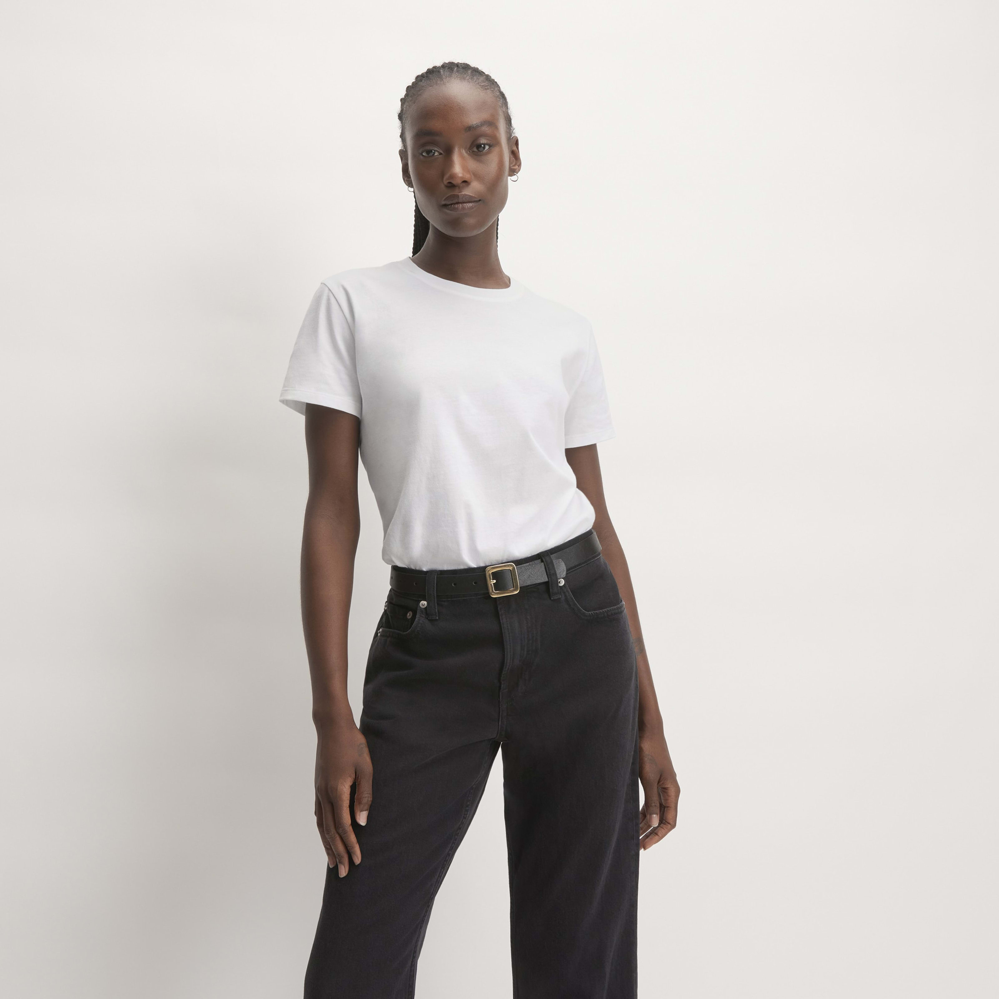 Women's Box-Cut T-Shirt in Essential Cotton by Everlane in White, Size XXXL | Everlane