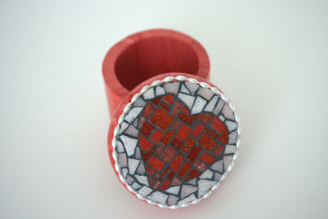 Heart and Soul Mosaic Box Red Pink Pearls Love Marriage Wedding Xo Valentines Day Galentines Day ... | Etsy (US)