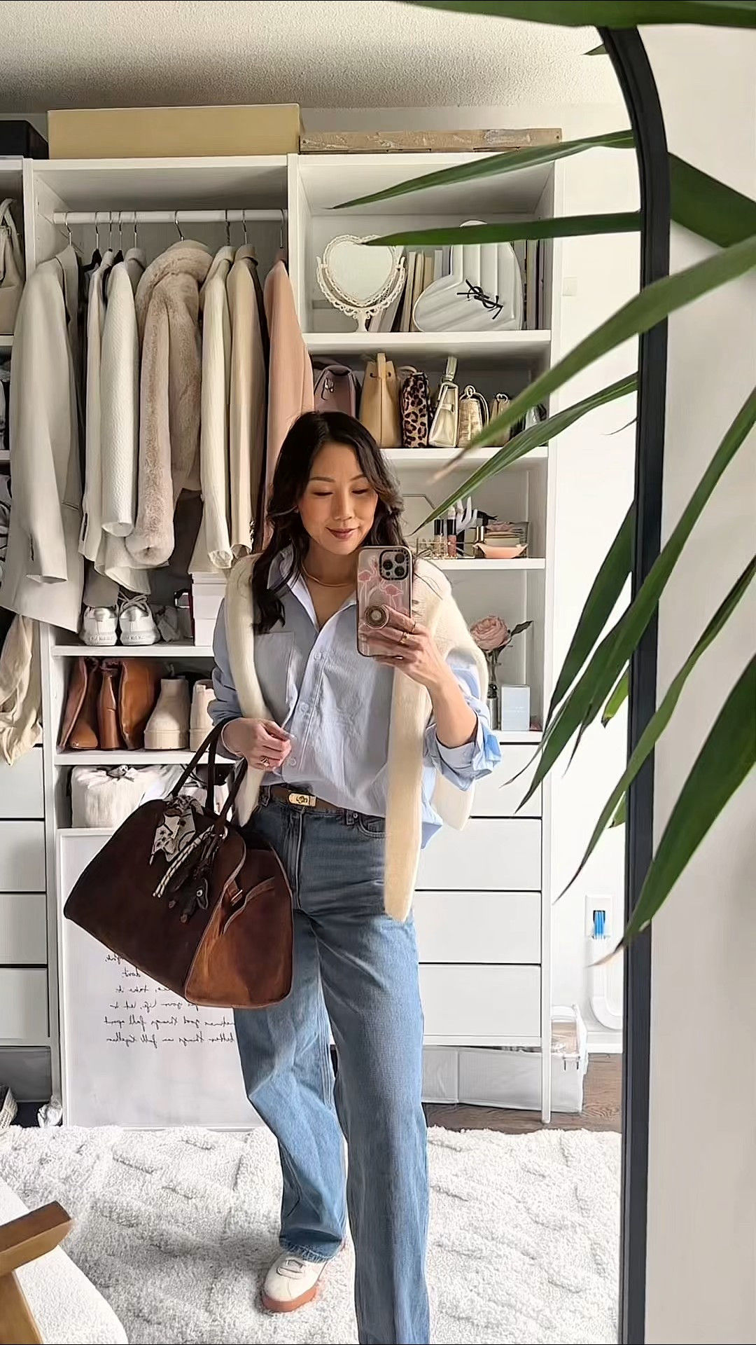 Casual chic for spring
Wearing a classic blue button-down with wide-leg jeans and sneakers for that effortless cool-girl vibe.
It’s still a bit chilly, so I layered a Sezane cardigan over my shoulders for a polished touch.
Easy, elevated, and always in style—definitely a go-to combo to keep in your back pocket.


#casualchic #springootd #widelegjeans #classicstyle #sezane #everydaystyle #effortlessstyle #LTKspring #LTKstyle

#LTKFamily #LTKStyleTip #LTKFindsUnder100