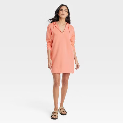Women's Long Sleeve Mini Fleece Tunic Dress - Universal Thread™ | Target