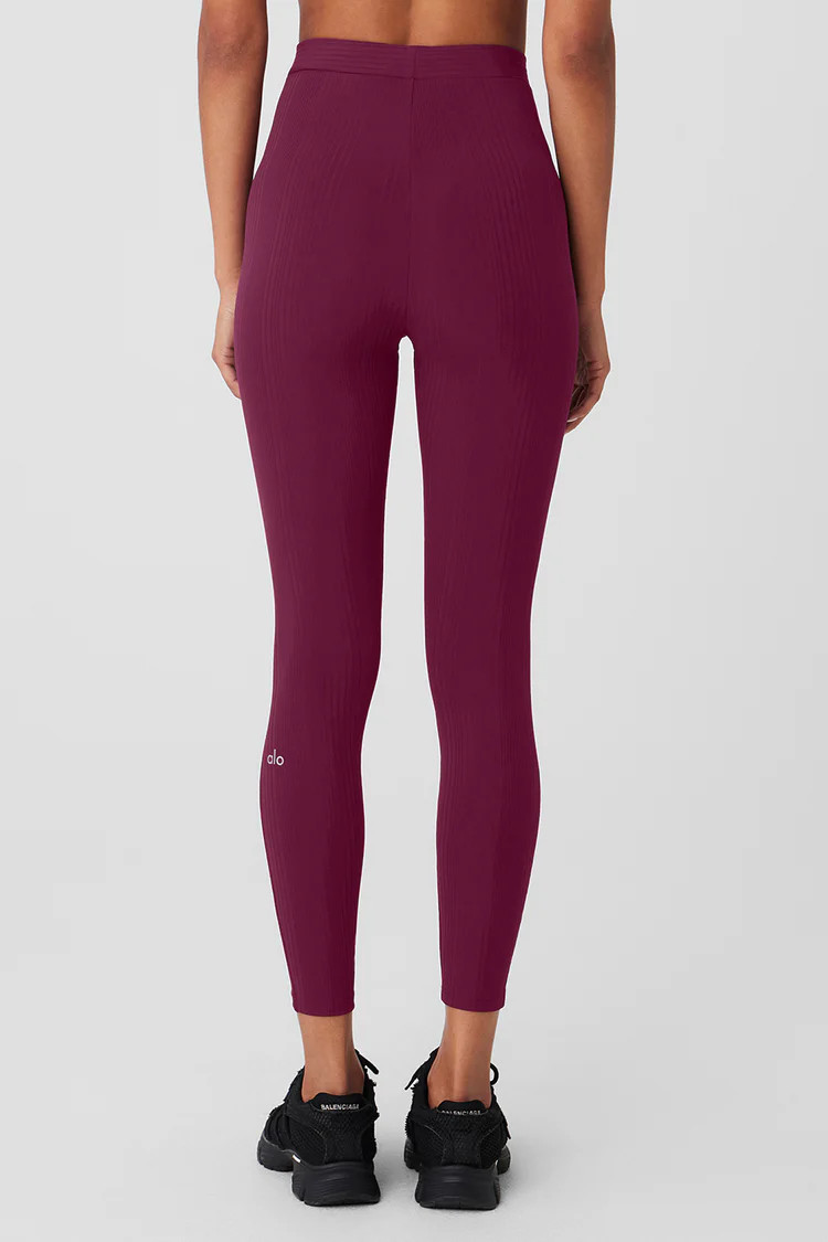 High-Waist 7/8 Run It Back Legging - Wild Berry | Alo Yoga (US)