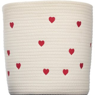 Joyward Hearts Round Storage Basket, 11 in | CVS Health