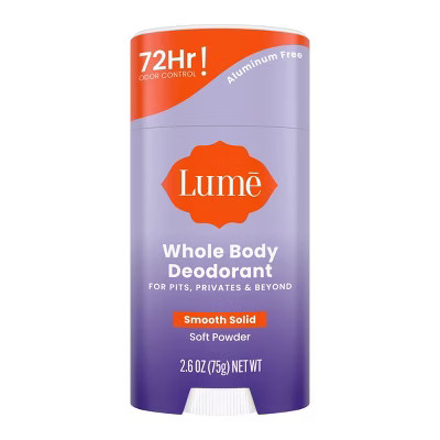 Lume Whole Body Deodorant - Smooth Solid Stick - Aluminum Free - Soft Powder Scent - 2.6o... | Target